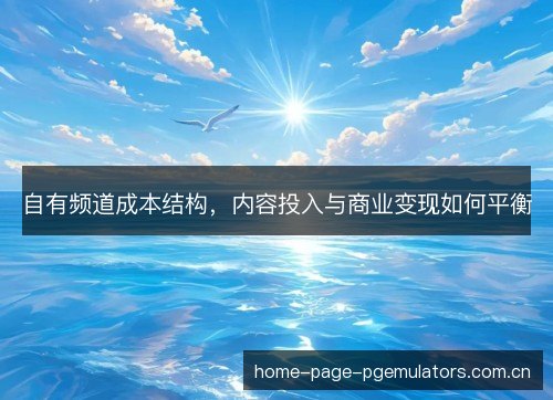 自有频道成本结构，内容投入与商业变现如何平衡